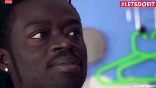 TURNED ON HOSTEL Hostel babe Eveline Dellai Getting Rough BBC Anal