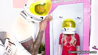 Petite spacewoman hammered by a hard dick