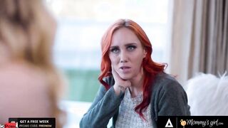 MOMMY'S PUSSY WITH MOUTH - Stacked Red Haired MILF Cheers Up Her Step-Daughter