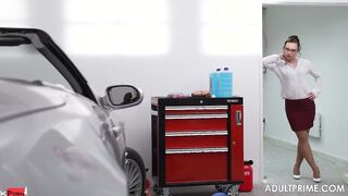Sweaty Dirty Mechanic turns Wendy on