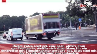 Petite german bimbo picked up public for outdoor Sex