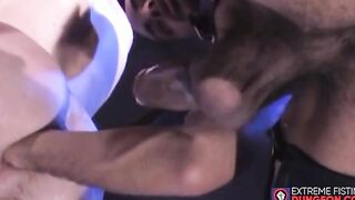 Hardcore fetish fisting with horny bears in BDSM nice gear