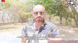 German Slim Bitch pick up a Bro for real Sexdate into Holiday