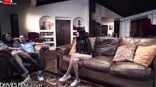 Horny Goddess Shares Her Boyfriend With Her Stepsister At Their Cottage For Spring Break