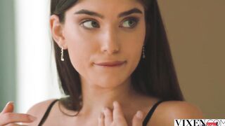 VIXEN Shy dark haired Stefany loses all control with Alberto