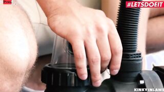 KINKY INLAWS - Gigantic Melons Stepmom Blanche Bradburry Is Ready For Double Penetration - LETSDOEIT