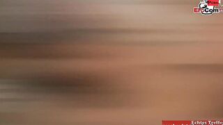 Curvy ebony skank getting a cummed on her long natural titted
