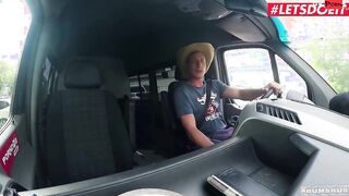 BUMSBUS - Thin Dark Haired Khadisha Latina Loves To Gotten Fucked Into The Backseat - LETSDOEIT