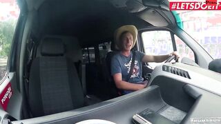 BUMSBUS - Thin Dark Haired Khadisha Latina Loves To Gotten Fucked Into The Backseat - LETSDOEIT