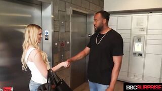 Cheating Blonde Holly Films Porno Debut With Long Ebony Cock!