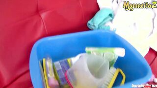 MAMACITAZ - #Valeria Matasanos - 18 Latina Maid Takes Gigantic Dick From
