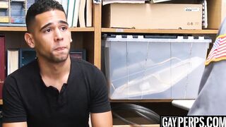 Security officer destroys young Latino shoplifters ass