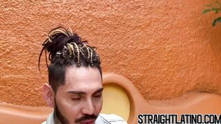 Straight Latino jock turns gay and pounds stranger bareback