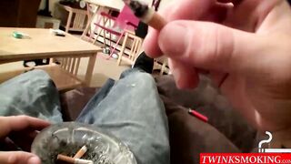 Chainsmoker Drac unleashes a massive load while smoking