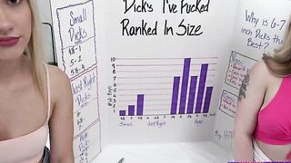 Haley Spades has made up a chart of the sizes of all the dicks she's