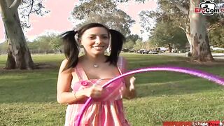Petite 18 with small natural breasts pick up for sex