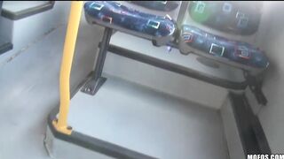 BLONDE 18 YO CAUGHT ON FILM FUCKING ON PUBLIC BUS
