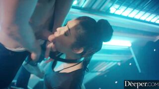 Deeper. Brooklyn has hard anal sex with dance partner