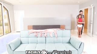 FACIALS4K Multiple Cum Explosion Facials All Over Seductive Next Door