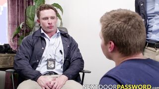 Bottom jock got his ass swatted bareback style by pervy cops