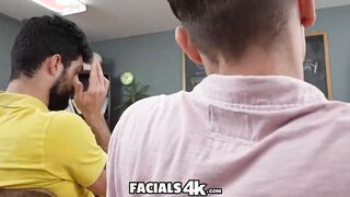 FACIALS4K Lucky Students Have Multiple Facial Three-Way Plowed With Blonde Chloe Rose