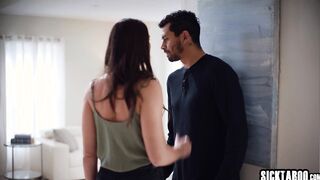 MILF fucks husbands big cock stepbro
