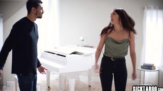 MILF fucks husbands big cock stepbro