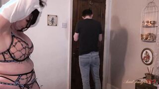 Huge tits MILF Catches A Thief In Her Bedroom