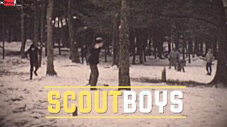 ScoutBoys - Beauty, smooth scout boys wrestle then bang bareback inside tent