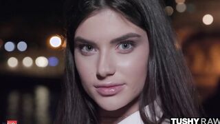 TUSHYRAW Young beauty Dark Haired gapes like a pro