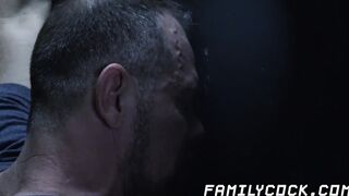 Hot glory hole blowjob and deepthroat with twink and daddy