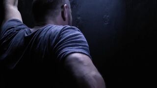 Hot glory hole blowjob and deepthroat with twink and daddy