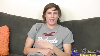 Adorable youngster strokes cock before plowing fleshlight