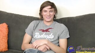 Adorable youngster strokes cock before plowing fleshlight