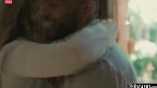 Long Boobed lady licks gf to warm up for a black