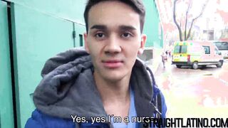 Young Latino takes a long thick cock in his tight ass