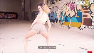 MAMACITAZ - Thin Spanish pussy with mouth Jumps Hard On Long Cock In Outside Full Film
