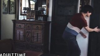 ADULT TIME - Dee Williams Insists on Sharing her Twat with her Stepson for a 3 Way