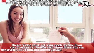 Small School Girl try first time Porn casting with german producent