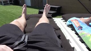 Pushing my step mom into bed while we were on vacation