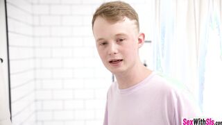 Teen sucking dick during hide and seek
