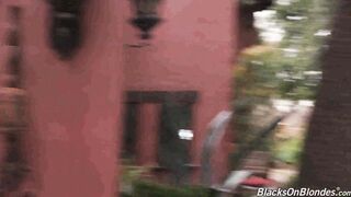 Cheating girlfriend stare at her neighbor massive BBC