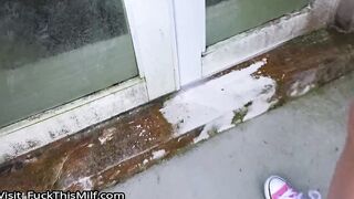 Ashly Anderson saved from cop, and pays back by dropping to her knees and sucking his