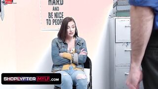 Naughty MILF Sovereign Syre Caught Stealing and taken to the Backroom for Interrogation