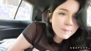 StepSis Paid with Deep Blowjob to he Dri