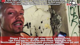 Chubby German bimbo screwed outdoors during the point of view Date