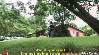 babe trans plowed the muscular Dude bareback into his tight asshole