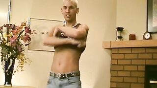 Sexy young stud gets his prick gobbled by mature fat twink