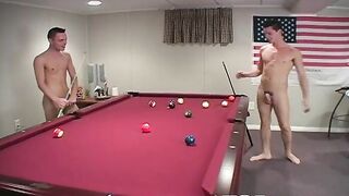 Gorgeous and horny big dick twink threesome sex in the pub