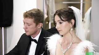 Threesome with mother-in-law while wedding
